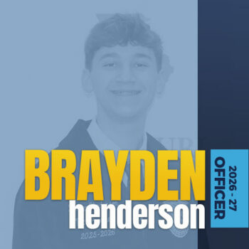 Brayden Henderson, 2026 Officer